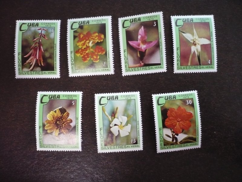 Stamps - Cuba - Scott# 1834-1840 - Mint Hinged Set of 7 Stamps