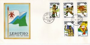 Lesotho 1987 Sc 593-7 FDC-2