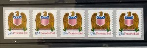 US PNC5 10c Eagle and Shield Presorted Stamp Sc# 3271 Plate 11111 Small Date MNH