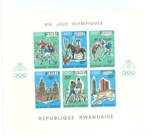 Rwanda #254 Unused Souvenir Sheet