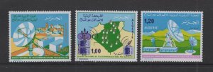 Algeria #542-44  (1975 Satellite Communications set) VFMNH CV $2.45