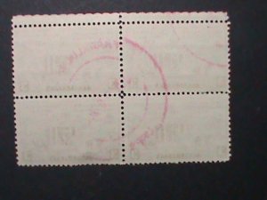 ​UNITED STATES- PROMOTION STAMPS IMPRINT PLATE BLOCK OF 4 -USED  VERY FINE