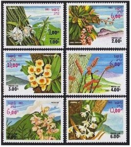 Laos 467-472, MNH. Mi 655-660. Flora 1983. Flowers.Dendrobium, Aerides,Moschatum