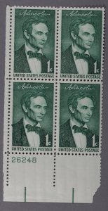 United States #1113-1116 VF/XF MNH Plate Blocks Gum XtraFn Lincoln Sesquicent