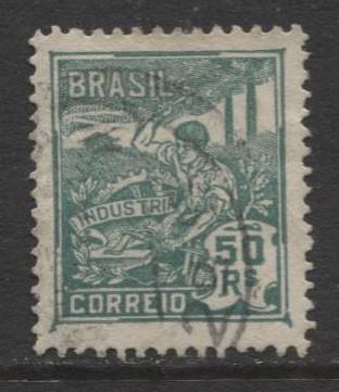 Brazil - Scott 221 - Industry Issue -1920 - Used - Single 50r Stamp