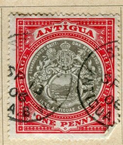 ANTIGUA; 1903 early Ed VII issue fine used 1d. value 