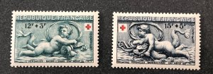 France semi postal scott#B273-B274 Red Cross MNH