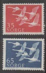 Norway # 353-54  Northern Countries common design 1956 (2) Mint NH