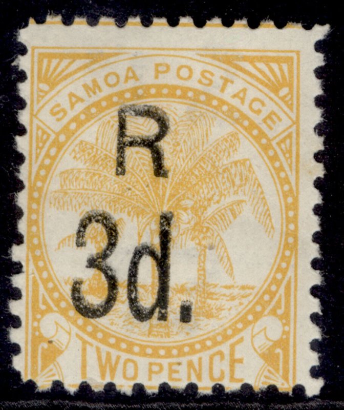 SAMOA QV SG79, 3d on 2d orange-yellow, M MINT.