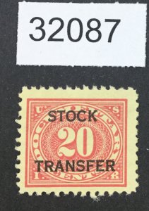 US STAMPS #RD6 MINT OG NH LOT #32087