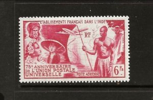 French India Sc C17 LH issue of 1949 UPU