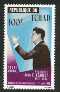 Chad Scott C20 MNH** 1964 JFK commemorative stamp 1964