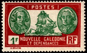 ✔️ FRANCE NEW CALEDONIA 1928 - SAILING SHIP KEY VAL  Sc. 150 MNH ** $11 [1.58.1]