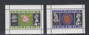 Guernsey # 13a & 14a, Booklet Panes, Mint NH