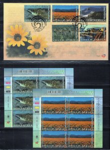 South Africa C46-C55 MNH Air Post Natural Wonders Landscapes ZAYIX 1223L0058