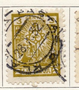 Lithuania 1923 Early Issue Fine Used 3c. 104214