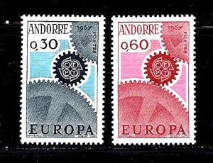 French Administration ANDORRA  Scott #174-5 MLH