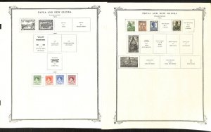 Papua New Guinea Stamp Collection on 26 Scott Specialty Pages 1901-1973