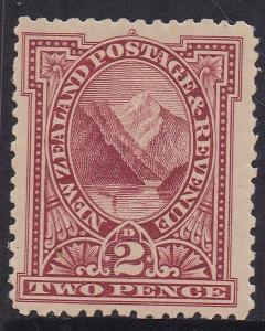 NEW ZEALAND 1898 PEMBROKE PEAK 2D NO WMK PERF 12-16 