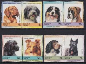 Tuvalu Nukulaelae 1985 Dogs 35-38 MNH