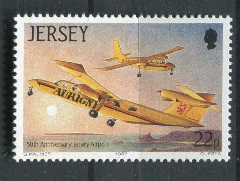 JERSEY; 1987 early Airmail AIRCRAFT issue fine MINT MNH unmounted value