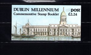 Ireland 708b ARCHITECTURE 1988 XF MNH Complete Booklet LG