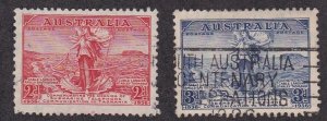 Australia # 157-158, Australia - Tasmanian Telephone Link, Used Set, 1/2 Cat.