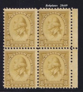 BOBPLATES US #713 Washington Bicentennial Block of 4 F-VF LH SCV= $13