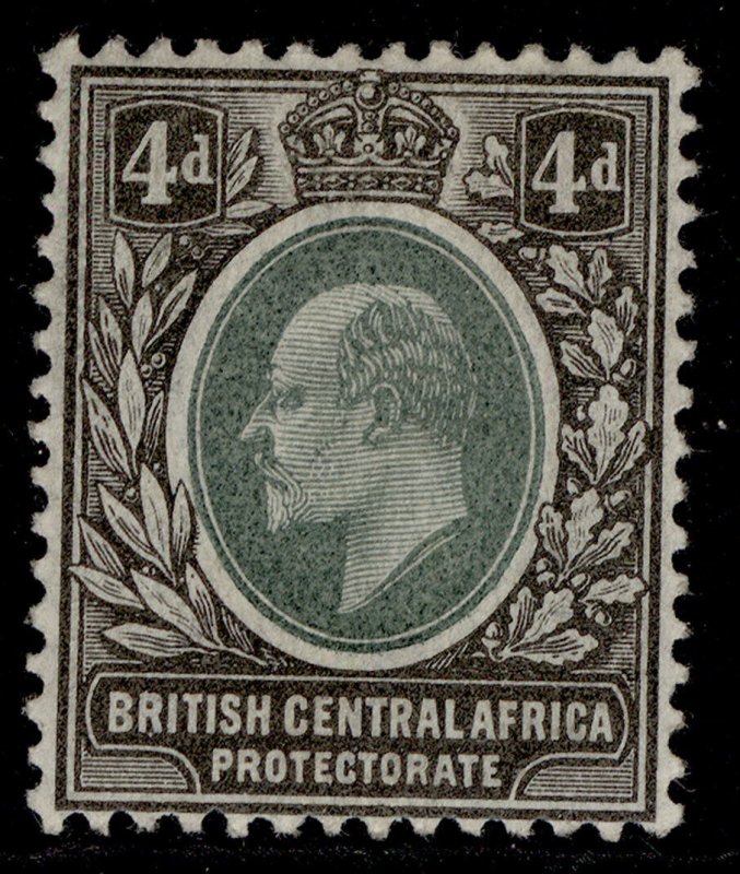 NYASALAND - BCA EDVII SG61, 4d grey-green & black, M MINT. 