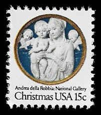 PCBstamps   US #1768 15c Christmas - Madonna, 1978, MNH, (2)