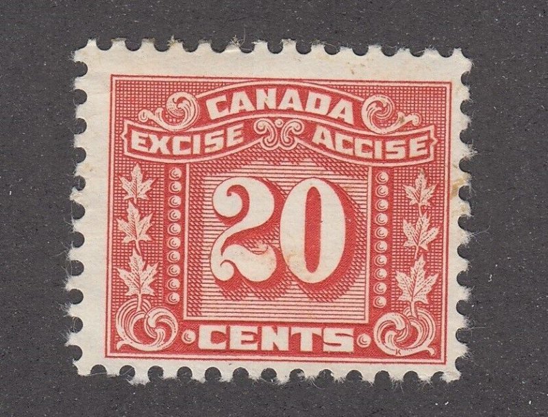 Canada Revenue FX77 Mint Excise Tax Stamp