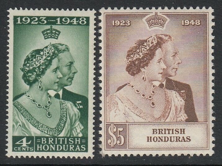 British Honduras, Sc 129-130 (SG 164-165), MLH