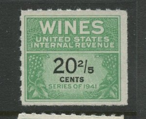 RE187  Wines Revenue Unused Stamp BX5103