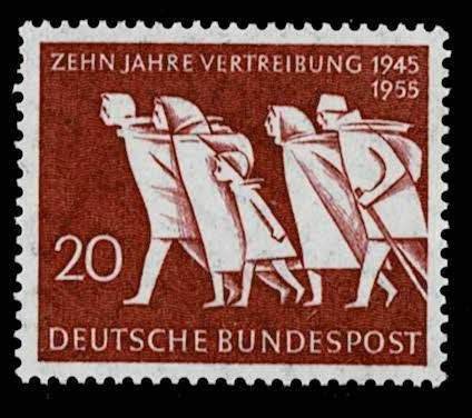 Germany 1955, Sc.#733 MNH, Displaced group