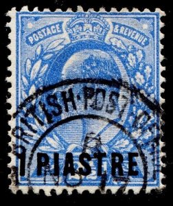 BRITISH LEVANT SG25, 1pi on 2½d bright blue, FINE USED, CDS. 