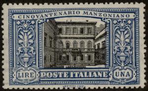 Italy Manzoni 1L MH Scott 169 Sassone 155 Stamp 55086