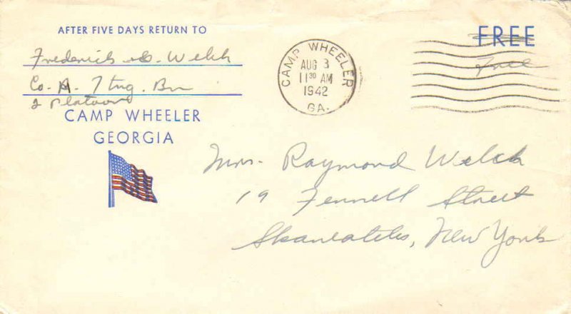 United States Georgia Camp Wheeler 1942 machine  1941-1946  Camp Wheeler Geor...