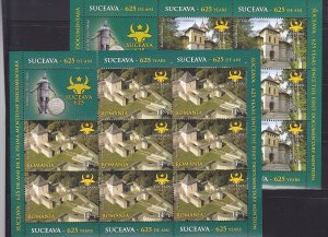 Romania 2013, Suceava 625 yrs, history, castles, bull head, klbg, MNH
