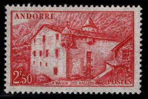 Andorre (French) Andorra Scott 90 MH* 2.50 Franc CV$7.25