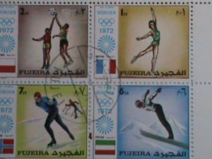 ​FUJEIRA-1972 OLYMPIC GAMES MUNCHUNE'72   CTO FULL SET SHEET-VF  CTO FULL SET