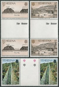 St Helena 332-334 gutter,MNH.Michel 321-323. Elevation of the Coastline,1979.