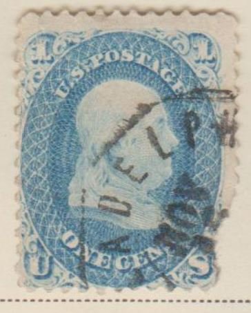 U.S. Scott #63 Franklin Stamp - Used Set of 2