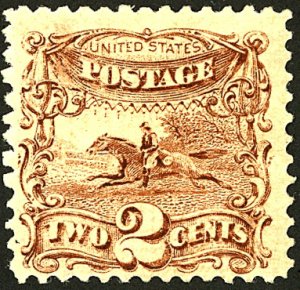 U.S. #113 MINT WITH PF CERT OG PREVIOUSLY HINGED