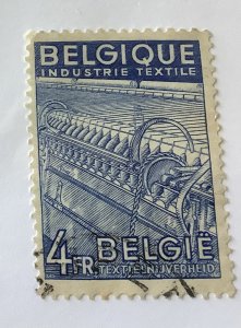 Belgium 1948  Scott 383 used - 4fr, Textile Industry