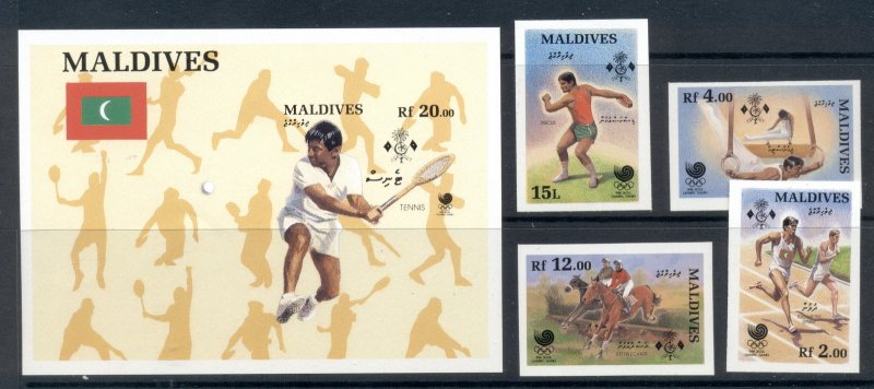 Maldive Is 1988 Summer Olympics Seoul + MS IMPERF Muh