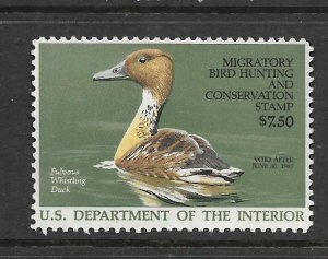 USA, RW53,  MINT HINGED,  MIGRATORY BIRD HUNTING STAMPS