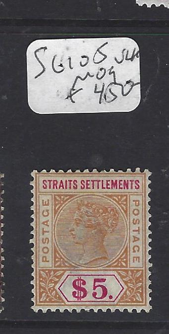 MALAYA STRAITS SETTLEMENTS (P2007BB)  QV  $5.00   SG 105    VLH  MOG