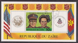 Zaire # 968, Salvation Army, Souvenir Sheet, Used CTO, 1/4 Cat.