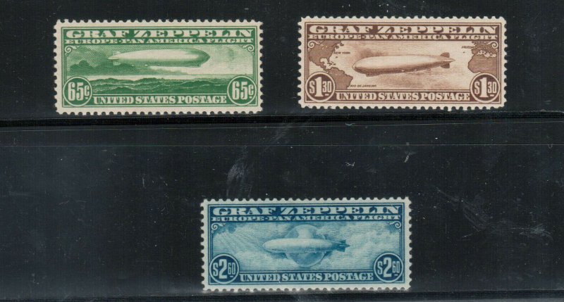 USA #C13 - #C15 Very Fine Mint Original Gum #C13 - #C14 Is Never Hinged