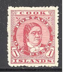 Cook Islands 40 mint hinged SCV $ 10.00 (RS)